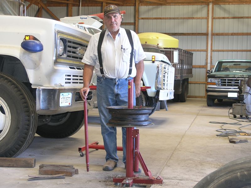 Homemade Tire Changer