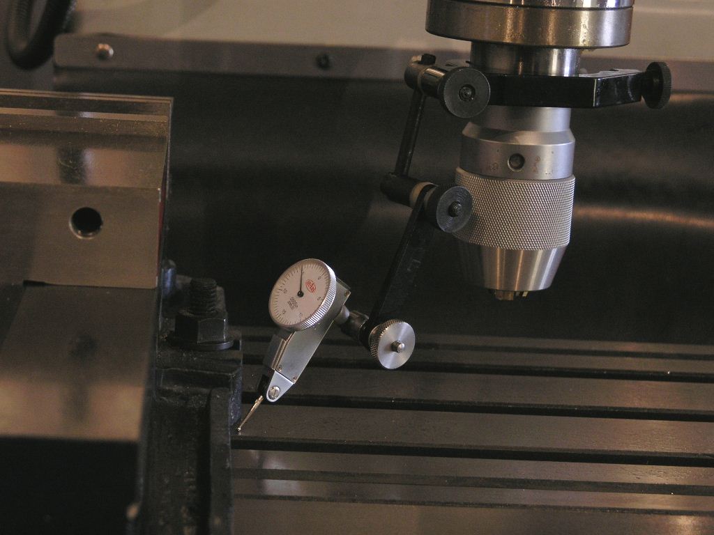 Tramming X axis of mill